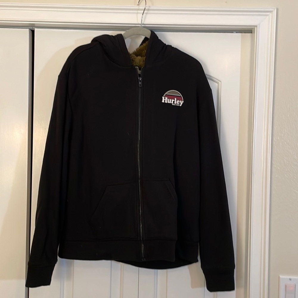 Hurley Fur/fleece Lined ultra comfy hoody Men’s size L